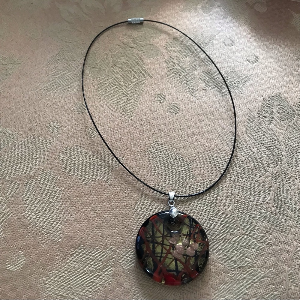 Round Art Glass Choker